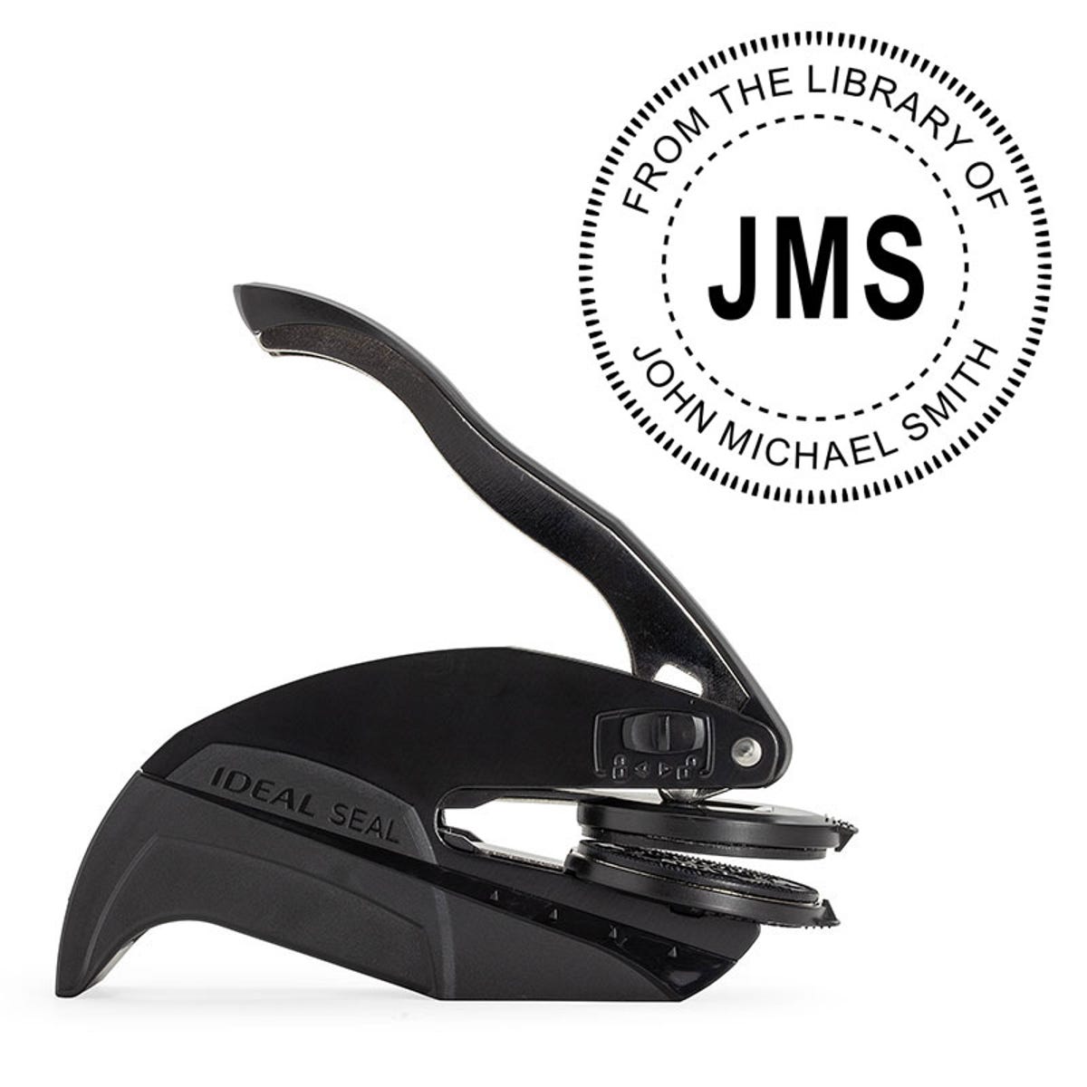 Personalized Book Embosser Imprint Example