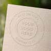 Logo Embosser Seal with Text - Customizable - Trodat M1P/M2P 