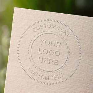 Logo Embosser Seal with Text - Customizable - Trodat M1P/M2P 
