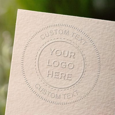 Logo Embosser Seal with Text - Customizable - Trodat M1P/M2P 