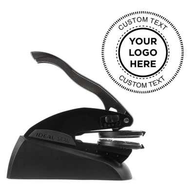Custom Text Logo Embosser Seal - alternate view