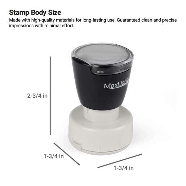 MaxLight Custom MAX-495Z Pre-Inked Stamp