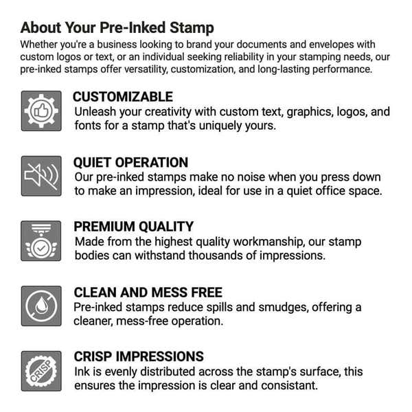 MaxLight Custom MAX-535S Pre-Inked Stamp