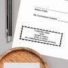 Example of Idaho Notary Public Seal with Expiration on Paper