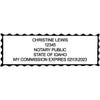 Idaho Notary Public Seal with Expiration Impression