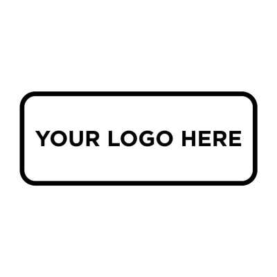 Custom Small Rectangle Logo Stamp - alternate view