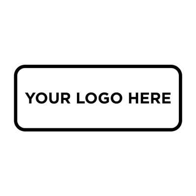 Custom Medium Rectangle Logo Stamp - alternate view
