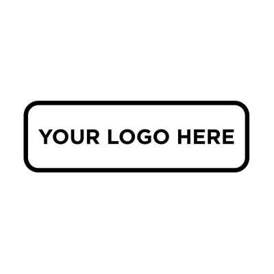 Custom Large Rectangle Logo Stamp - alternate view