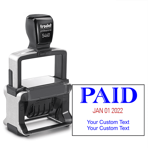 Trodat Professional Paid Date Stamp with Custom Text