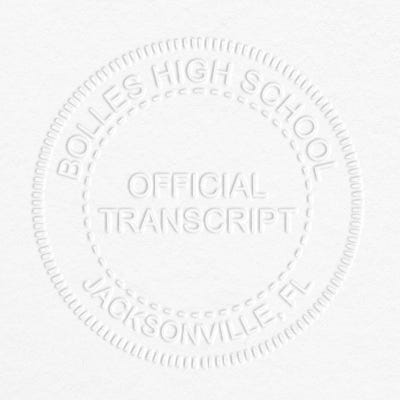 Official Transcript Embosser Seal - alternate view