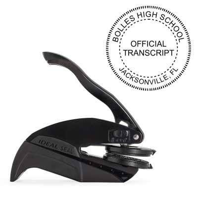 Official Transcript Embosser Seal and Impression