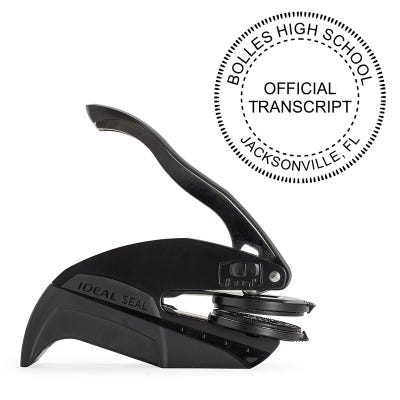 Official Transcript Embosser Seal and Impression
