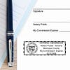 Example of Arizona Notary Pink Stamp Rectangle 