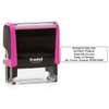 Georgia Notary Pink Stamp - Rectangle