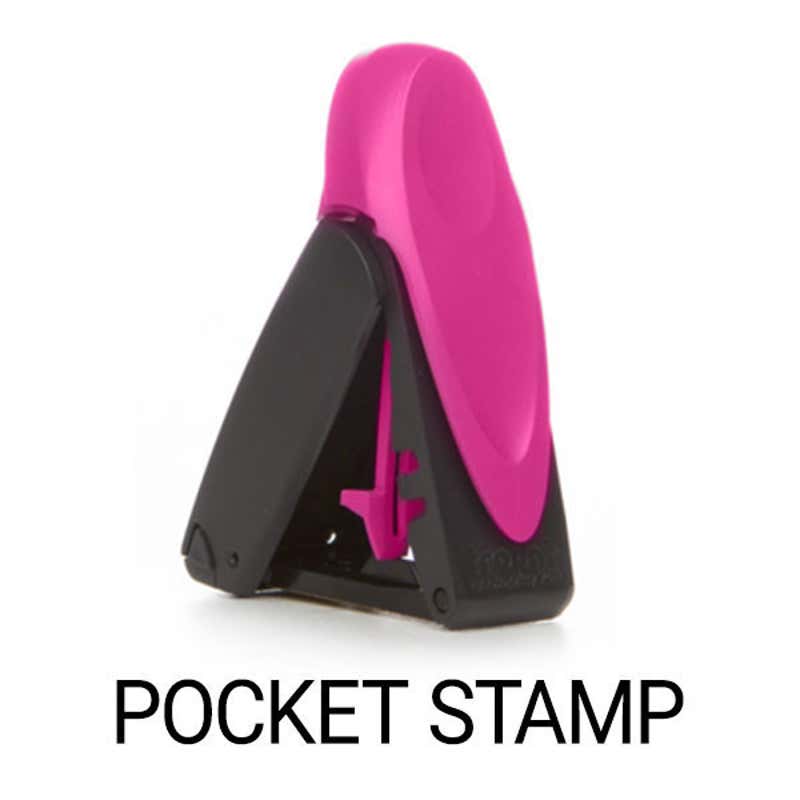 Georgia Notary Pink Stamp - Rectangle Pocket Stamp