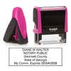 Georgia Notary Pink Stamp - Rectangle Side by Side