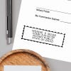 Impression on Paper of Idaho Notary Pink Stamp - Rectangle