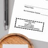 Example of Idaho Notary Pink Stamp with Expiration - Rectangle