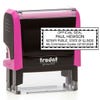 Illinois Notary Pink Stamp - Rectangle