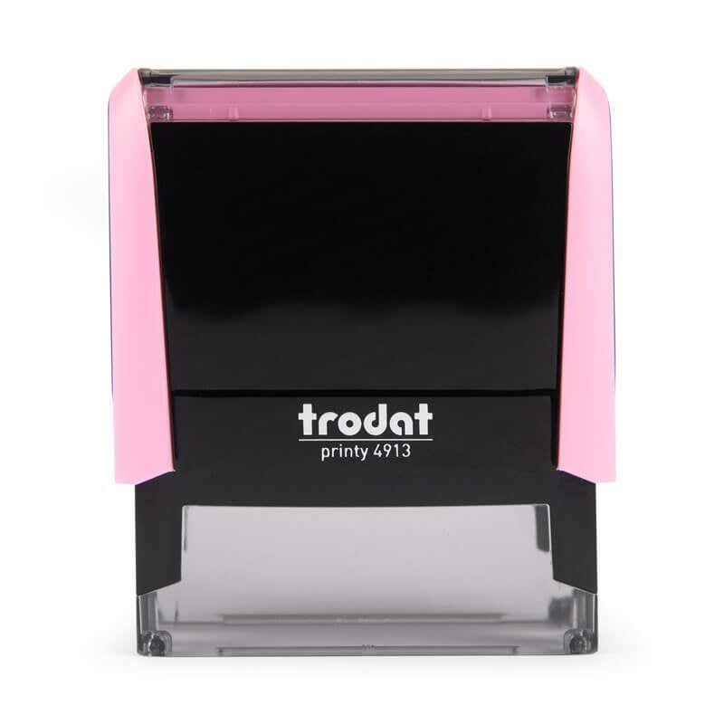 Front View of the New Mexico Pink Rectangle Notary Stamp