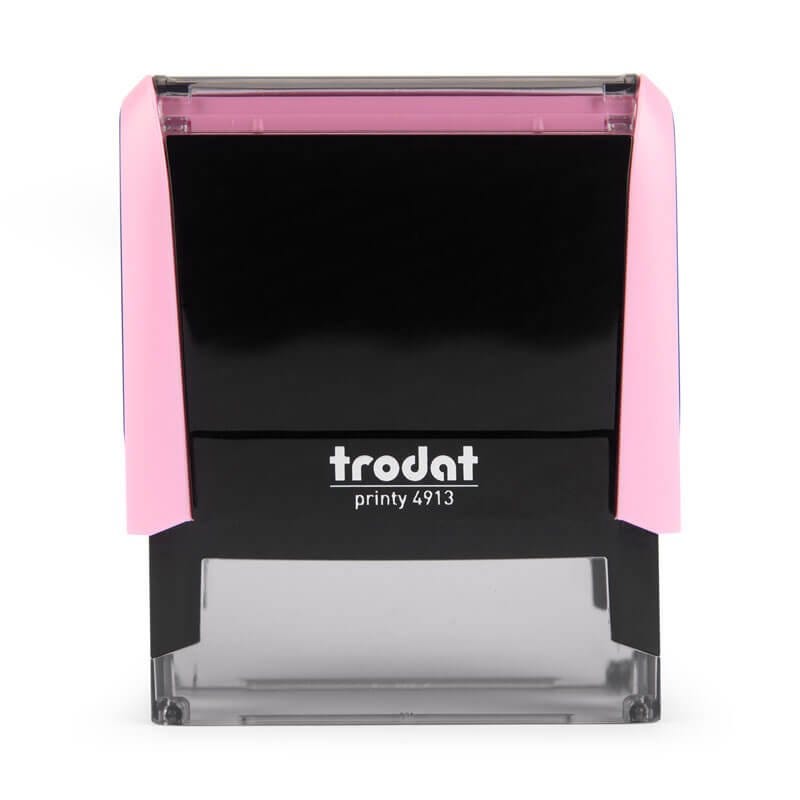 Front View of the New Mexico Pink Rectangle Notary Stamp