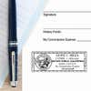 California Notary Rectangle Design Impression on Paper