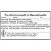 Massachusetts Acknowlegment Notary Stamp Impression Only