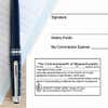Impression on paper of Massachusetts SIGNATURE WITNESS Notary Stamp Body and Design