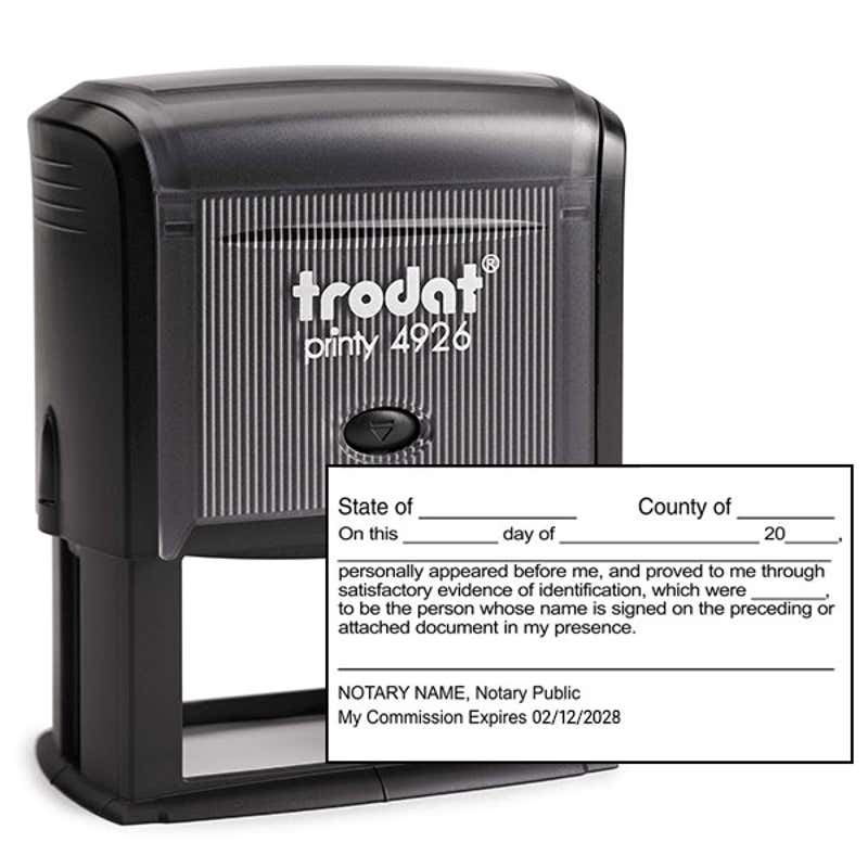 Signature Witness Notary Stamp