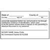 Impression of the Signature Witness Notary Stamp