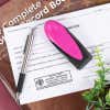 Oregon Notary Pink Stamp Flat lay on document