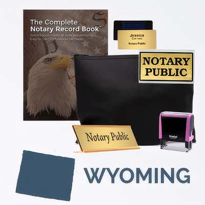 Wyoming Pink Deluxe Notary Kit