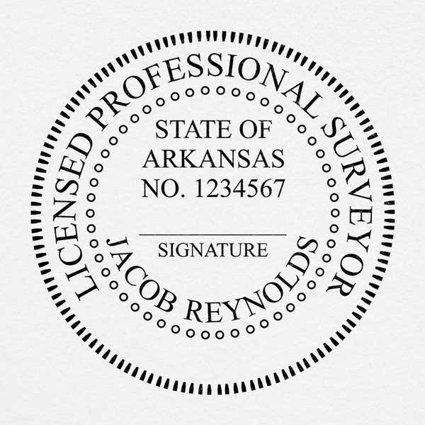 State of Arkansas Land Surveyor Seal Stamp