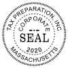 Impression only of the Corporate Seal Stamp with Year