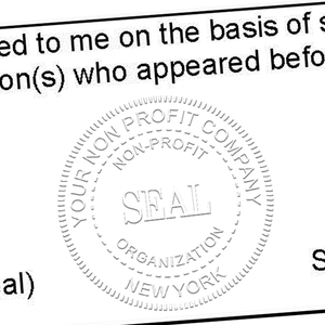 Non-Profit Organization Seal Embosser Imprint Example