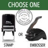 South Carolina Notary Round With Expiration Date - Choose Stamp or Embosser
