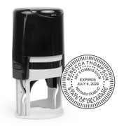 Delaware Round Notary Public Stamp