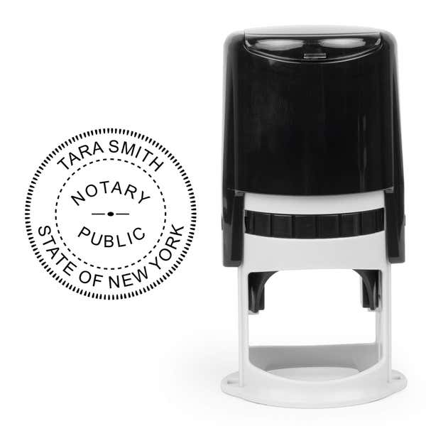 New York Round Notary Stamp