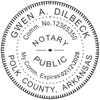 Arkansas Notary Pink Stamp Impression Only