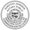 Arizona Notary Pink Stamp - Round Impression Only