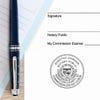 Example of the Arizona Notary Pink Stamp Impression on Paper