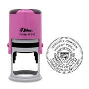 Arizona Pink Round Notary Stamp