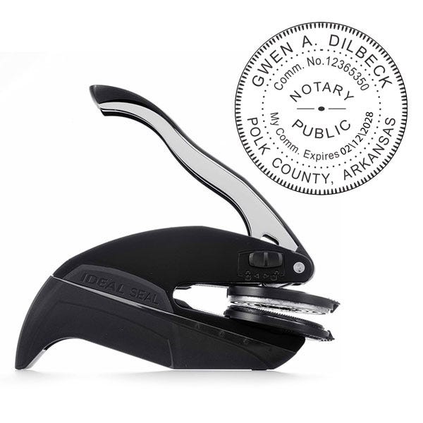 Arkansas Notary Round Seal Embosser