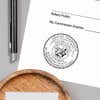 California Notary Round Seal Embosser Impression Example