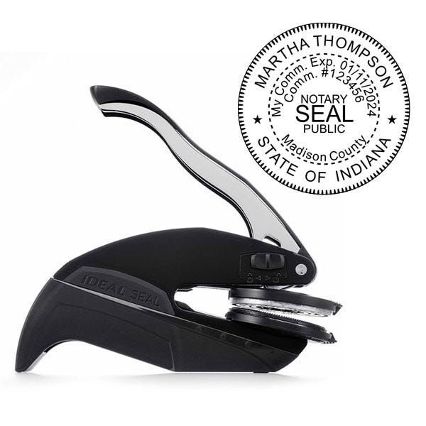 Indiana Notary Round Seal Embosser