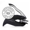 Indiana Notary Round Seal Embosser with overlay of impression