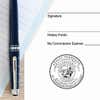Example of California Notary Pink Seal Embosser - Round