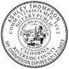 California Notary Pink Seal Embosser - Round Impression