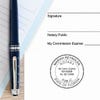 Florida Notary Pink Seal Embosser - Round Impression on Paper