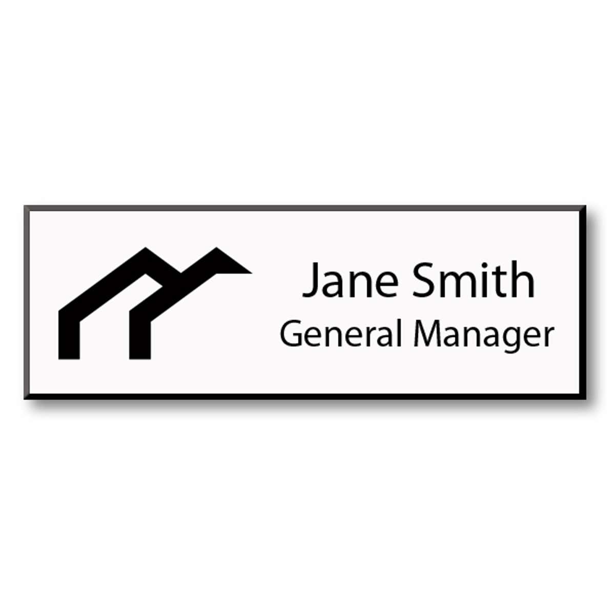 Laser Engraved Name Tag - 1.25" x 3.25"